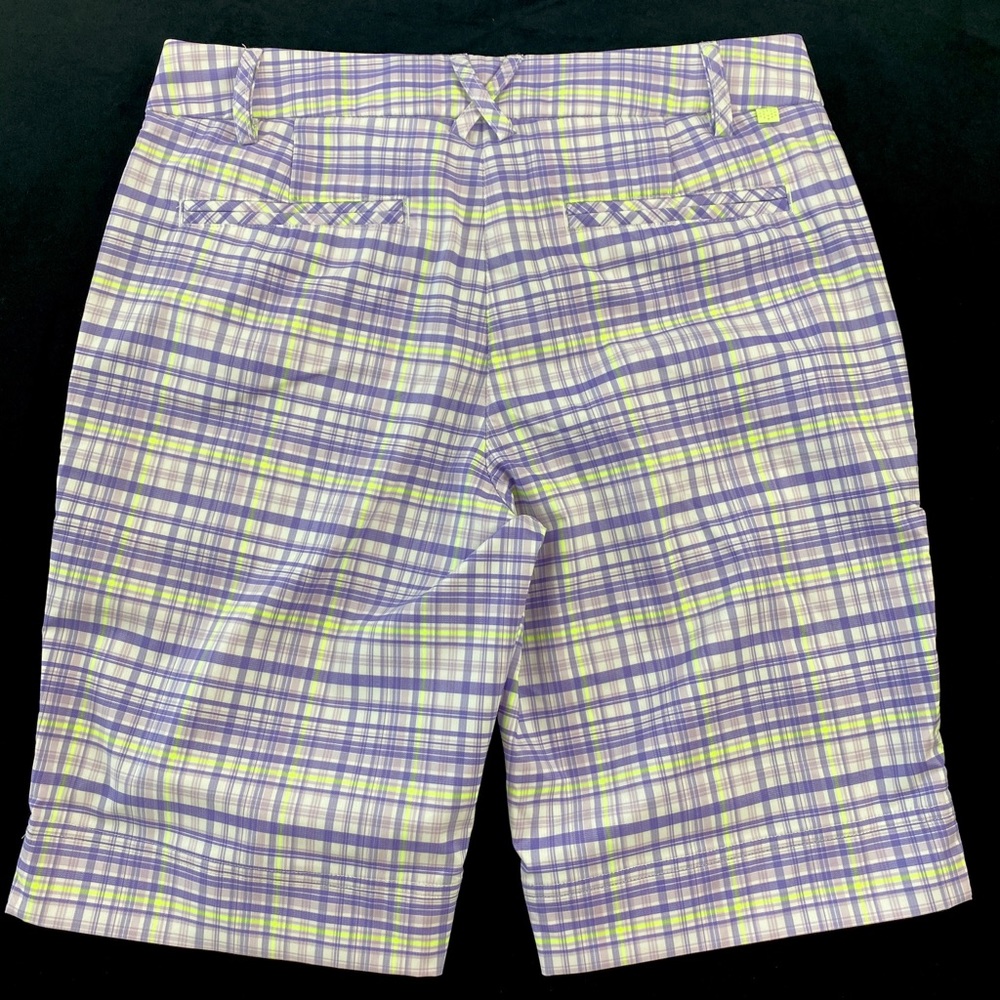 Puma Golf Plaid Tech Shorts Size 4 - Picture 5 of 9